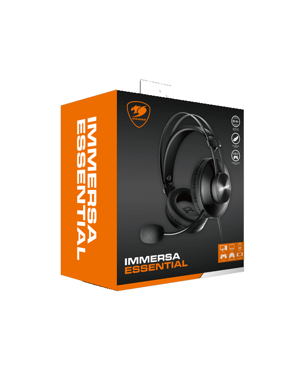 Plongez dans une expérience de jeu immersive avec le casque micro Cougar Gaming Immersa Essential, pour un son cristallin et un confort ultime.