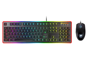 Kit clavier-souris Cougar Gaming Deathfire EX avec rétroéclairage RGB, fonction anti-ghosting.