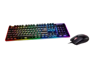 Kit clavier-souris Cougar Gaming Deathfire EX avec rétroéclairage RGB, fonction anti-ghosting.