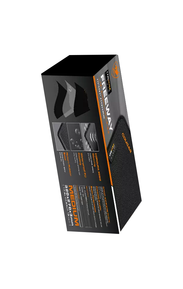 Le Cougar Gaming Freeway offre une surface lisse et régulière pour une précision de suivi maximale. La base en caoutchouc antidérapante garantit un positionnement stable.